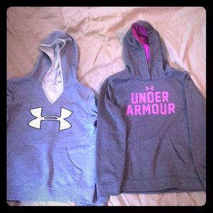 Girls Under Armour Hoodies (lot of 2) Size Medium!
